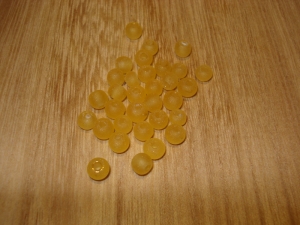 20 Gold Recycled Glass Beads