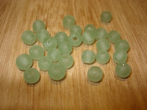 20 Seafoam Green Recycled Glass Beads