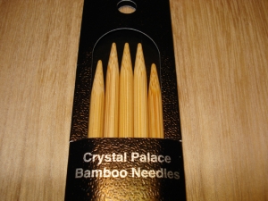 8" Crystal Palace Bamboo Knitting Needles, Double-Pointed Size 9-10.5