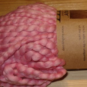 Candy Pink Kusikuy Organic Cotton Hand Spun Chunky Yarn