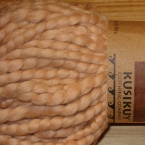 Light Peach Kusikuy Organic Cotton Yarn (Hand Spun Chunky)