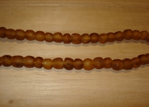 20 Tortoise Shell Artisan Small Recycled Glass Beads