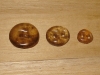 5/8"  (14 mm) Artisan Recycled Glass Buttons (Soft Cafe)