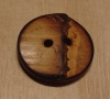 3/4" Round Burnt~edged Bamboo Button