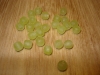 20 Apple Green Recycled Glass Beads