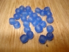 20 Ocean Blue Recycled Glass Beads