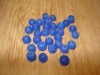 20 Cobalt Blue Recycled Glass Beads