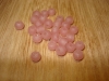 20 Pink Recycled Glass Beads