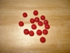 20 Garnet Red Recycled Glass Beads