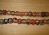 15 Crayon Mix Artisan Medium Recycled Glass Beads