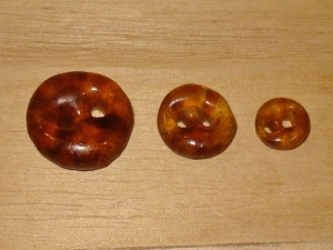 Tortoise Artisan Recycled Glass Buttons (3/8", 5/8" or 3/4")