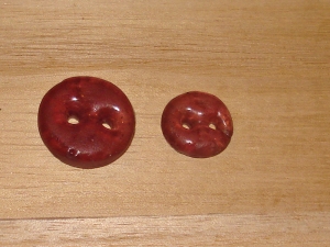 Aubergine Artisan Recycled Glass Buttons (3/8", 5/8" or 3/4")