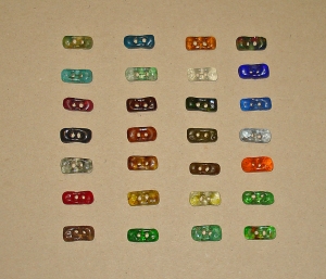 Artisan Handmade Recycled Glass Toggle Buttons
