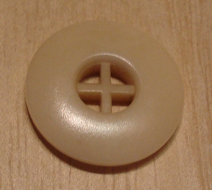 3/4" Vanilla Round Corozo (Tagua Nut) Button