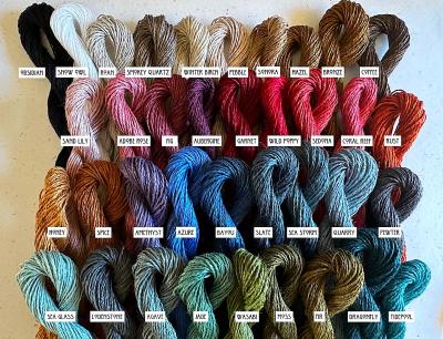 Ecobutterfly GOTS Entwined Organic Linen Embroidery Thread (10 Mini Skein Sets)