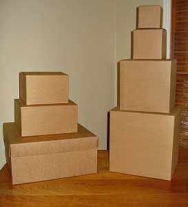 Eco Kraft Gift Box Assortment Pack (80-100% Post Consumer Waste)