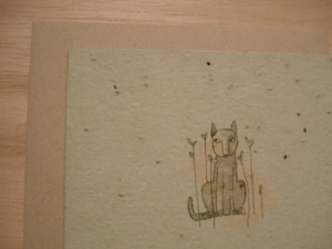 Grow-A-Note Cat in the Catnip (Note: This card grows Catnip) Card