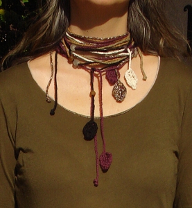 Eco Beaded Leaves Lariat Kit (NEW!)
