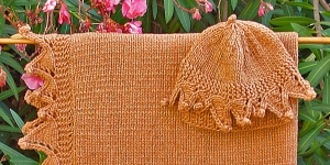 Eco Abstract Flower Petal Edged Hat (NEW!)