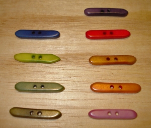 1" x 1/8" Soft Pine Corozo Stick Button