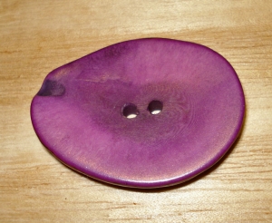 1 1/2" x 1 1/8" Purple Corozo Slice Button
