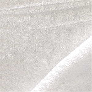 Peruvian GOTS Organic Tanguis Cotton Velour Fabric (Eco White)