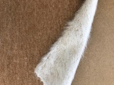 Peruvian GOTS Native Organic Cotton Color Grown Toffee/Winter Tanguis Hand Brushed Fleece Fabric
