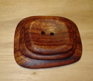 2" x 1 1/2"  Abstract Rectangle Hormigo Button