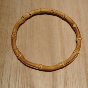 5.5" Round Bamboo Purse Handle