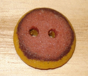3/4" Recycled Glass Button (Sienna, Chocolate and Gold Mix)