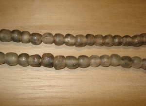 20 Mottled Ash Artisan Small Recycled Glass Beads