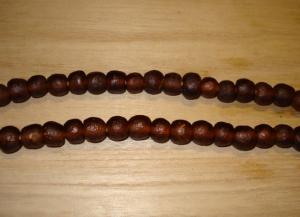 15 Rootbeer Artisan Medium Recycled Glass Beads