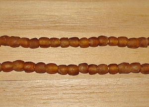20 Chocolate Mocha Speckle Artisan Small Recycled Glass Beads
