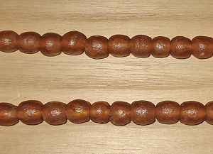 10 Soft Cafe Artisan Large Recycled Glass Beads