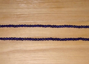 20 Deep Cobalt Artisan Tiny Nesting Blossoms Recycled Glass Beads