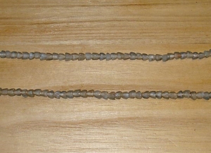 20 Ice Blue Artisan Tiny Nesting Blossoms Recycled Glass Beads