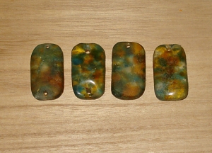 1 Seaweed Reef Artisan Recycled Glass Pendant
