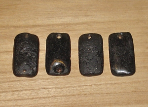 1 Charcoal Artisan Recycled Glass Pendant