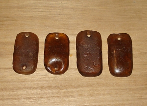 1 Chocolate Cafe Artisan Recycled Glass Pendant