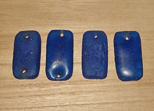 1 Deep Indigo Artisan Recycled Glass Pendant