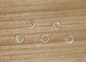 20 Ice Sequins Recycled Glass Beads