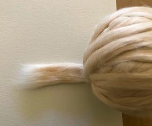 Peruvian GOTS Organic Light Tumbleweed Color Grown/Pima Cotton Sliver (AKA Vicuna)