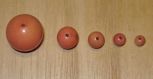 20 Desert Rose Coral 7mm Rainforest Tagua Nut Beads