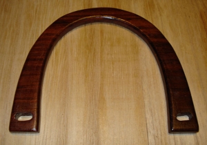 Eco-Friendly Wood Purse Handle (Ebony)