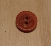 5/8" Cinnamon Leaf Motif Corozo (Tagua Nut) Button