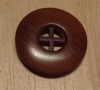 3/4" Milk Chocolate Round Corozo (Tagua Nut) Button