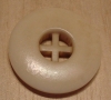 1" Vanilla Round Corozo (Tagua Nut) Button