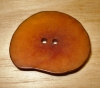 1 1/2" x 1 1/8" Burnt Sienna Rust Corozo Slice Button