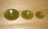 7/8" x 5/8" Olive Corozo (Tagua Nut) Oval Saucer Button