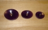 5/8" x 1/2" Deep Purple Corozo (Tagua Nut) Oval Saucer Button